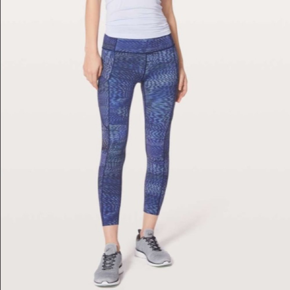 Lululemon Fast & Free 7/8 Tight II 25"-Linear Flux